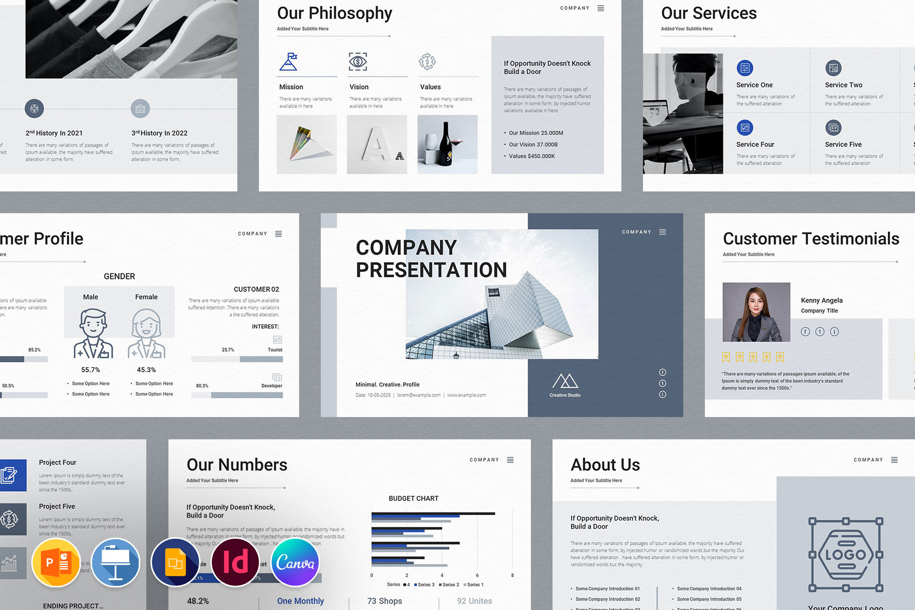 company presentation canva