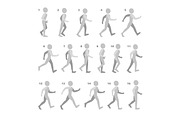 Phases of Step Movements | Graphic Objects ~ Creative Market