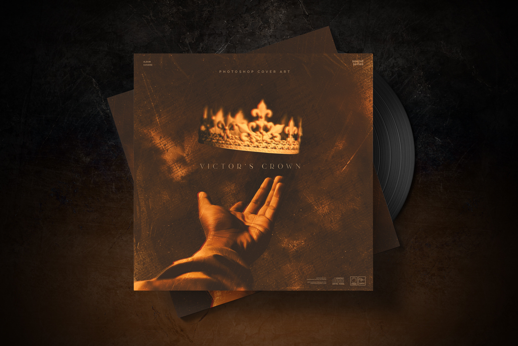 Victor's Crown Album Cover Art | Social Media Templates ~ Creative Market