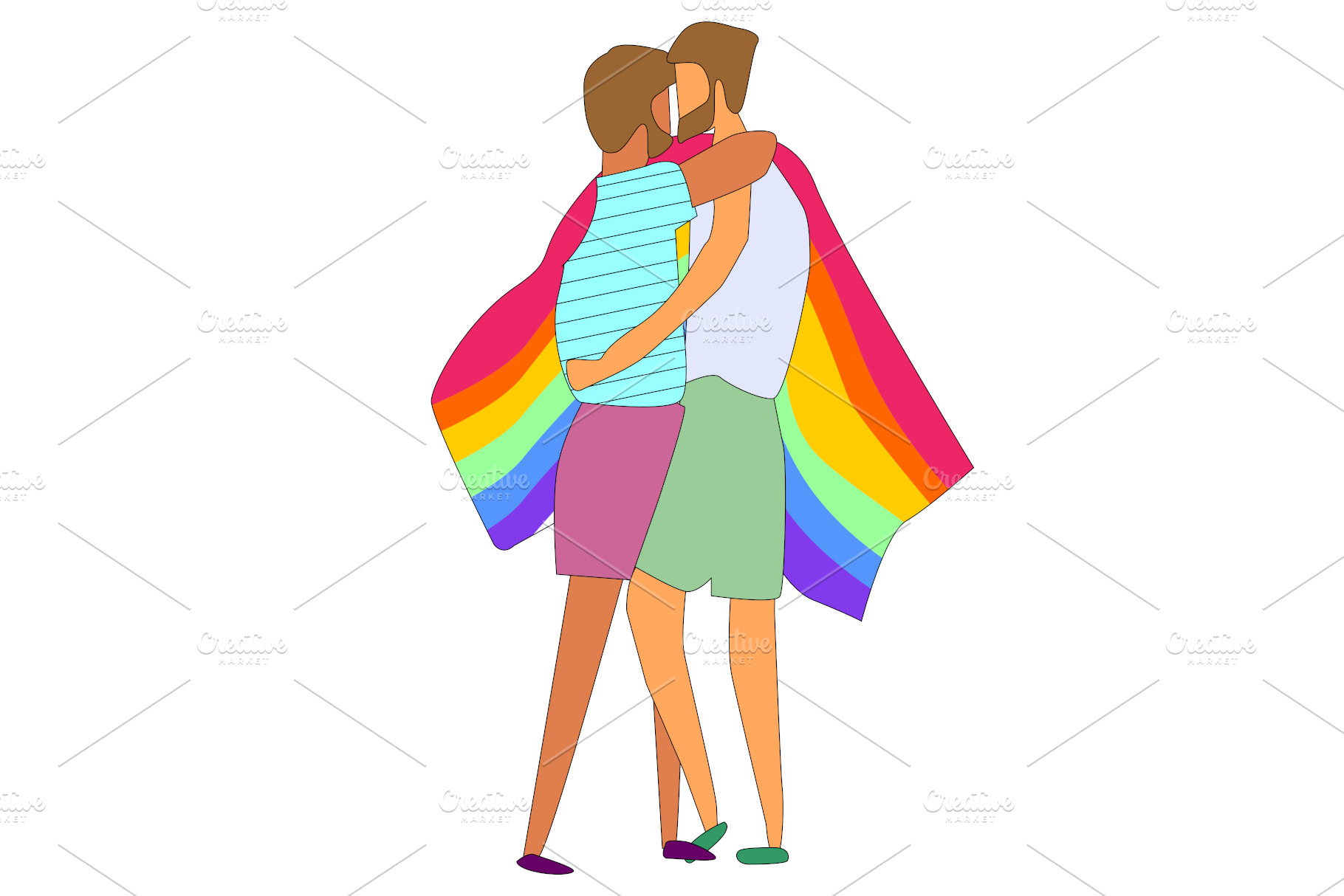 romantic-gay-couple-with-the-flag-healthcare-illustrations-creative