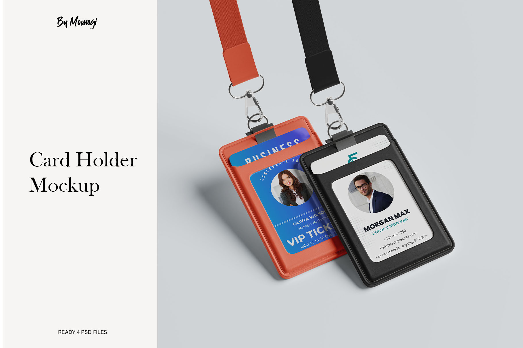 Free Employee ID Card Holder Mockup on Behance