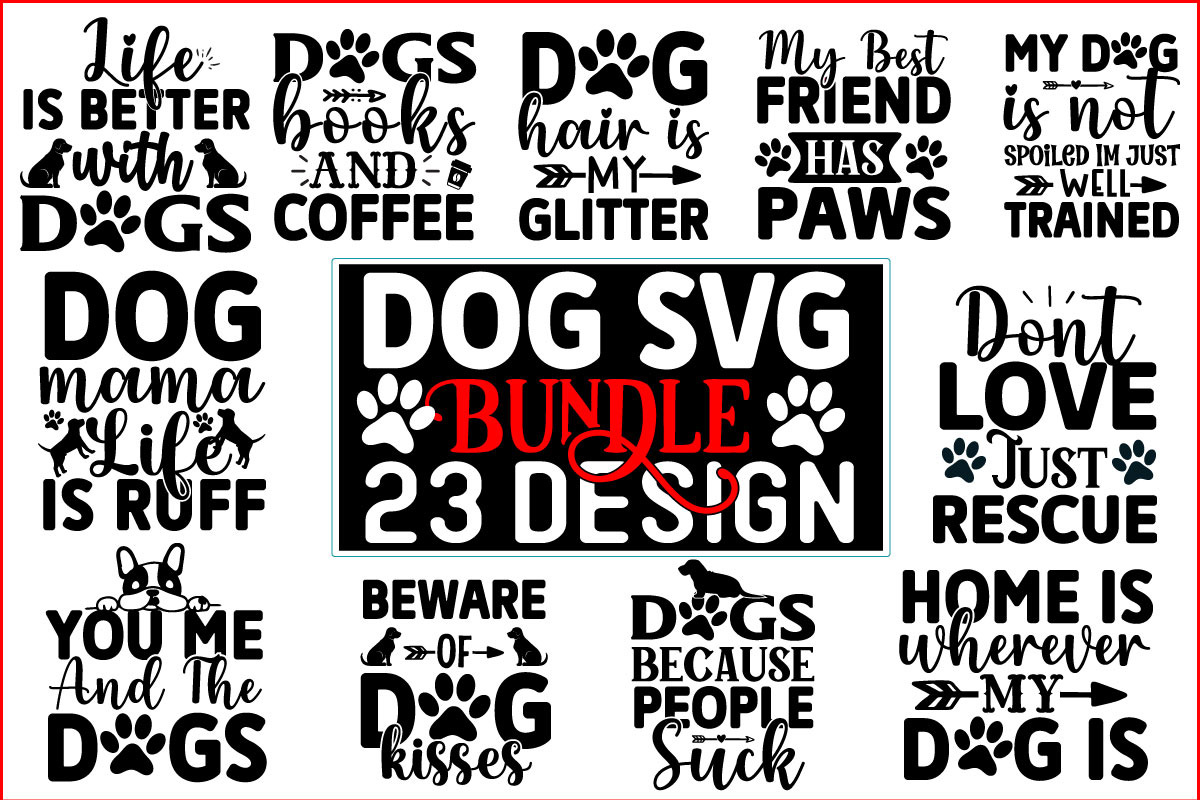 Dog SVG T shirt Design Bundle | Illustrations ~ Creative Market