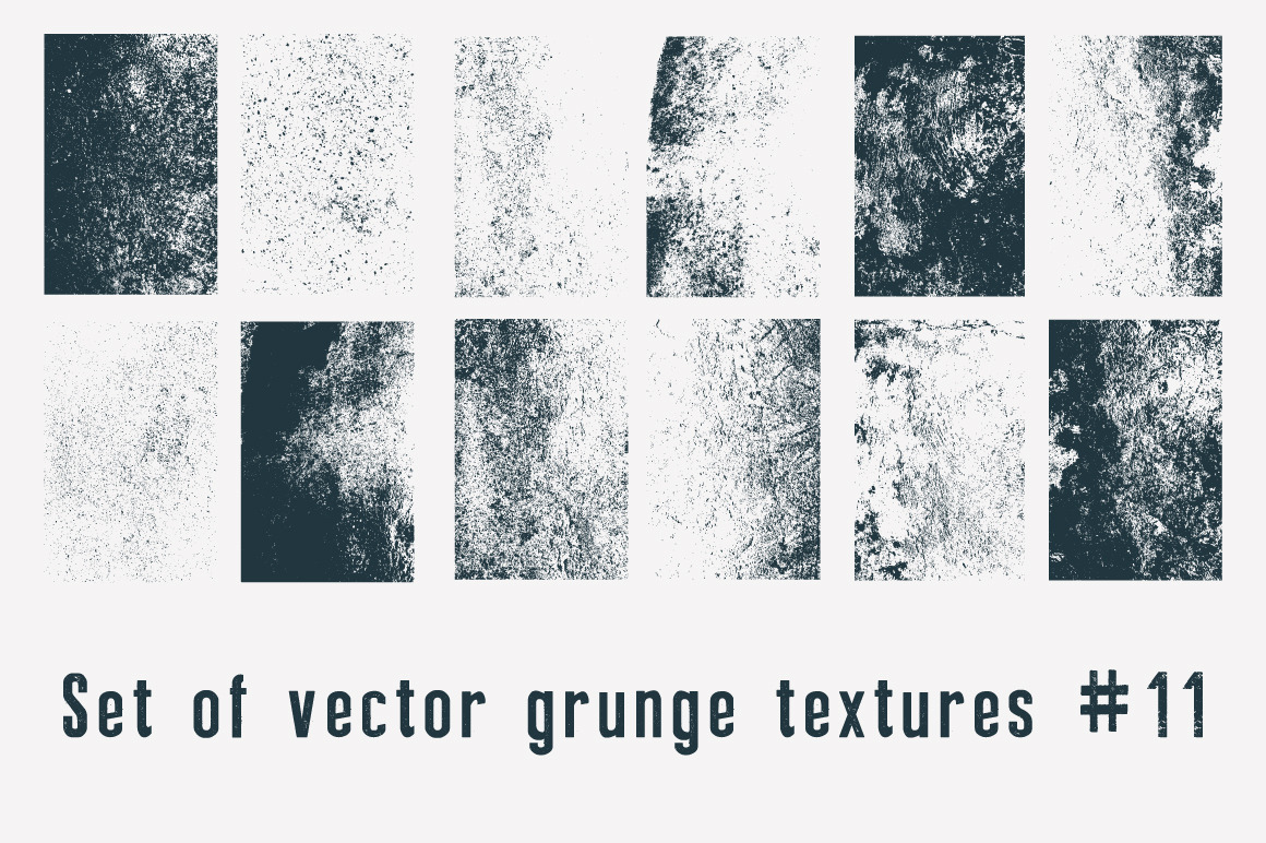 Set of vector grunge textures. | Textures ~ Creative Market