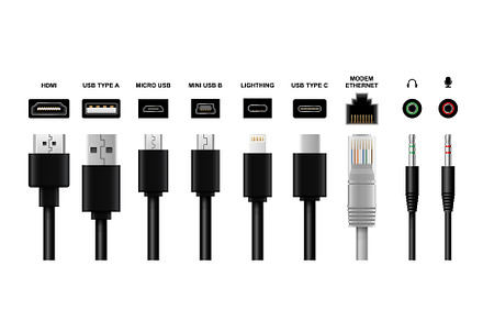 Assembling and service PC. Computer | Technology Illustrations ...