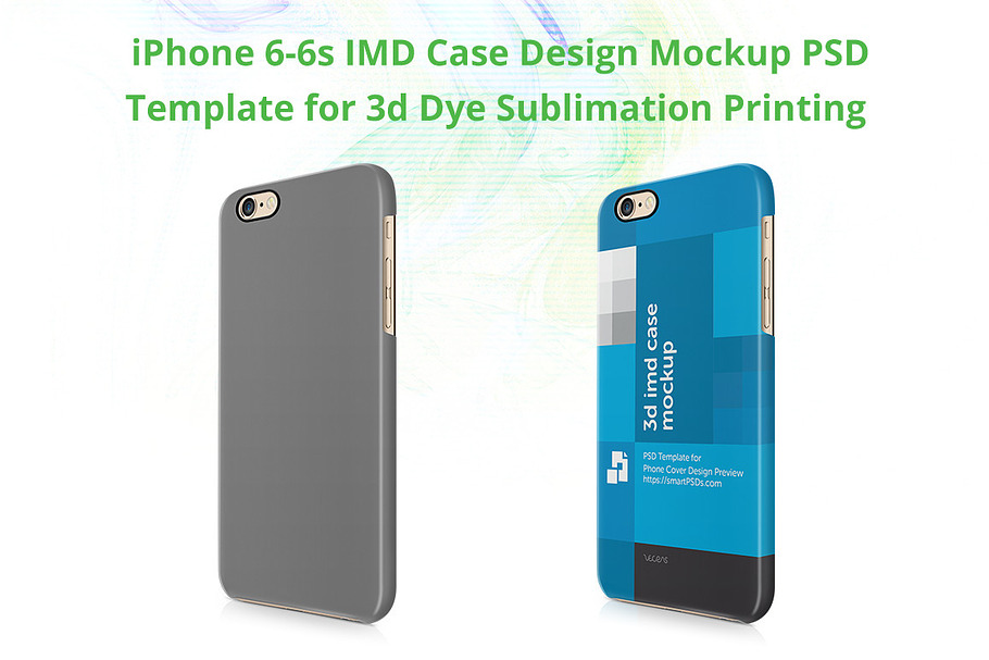 Download Iphone 6 Plus 3d Sublimation Mockup Creative Photoshop Templates Creative Market