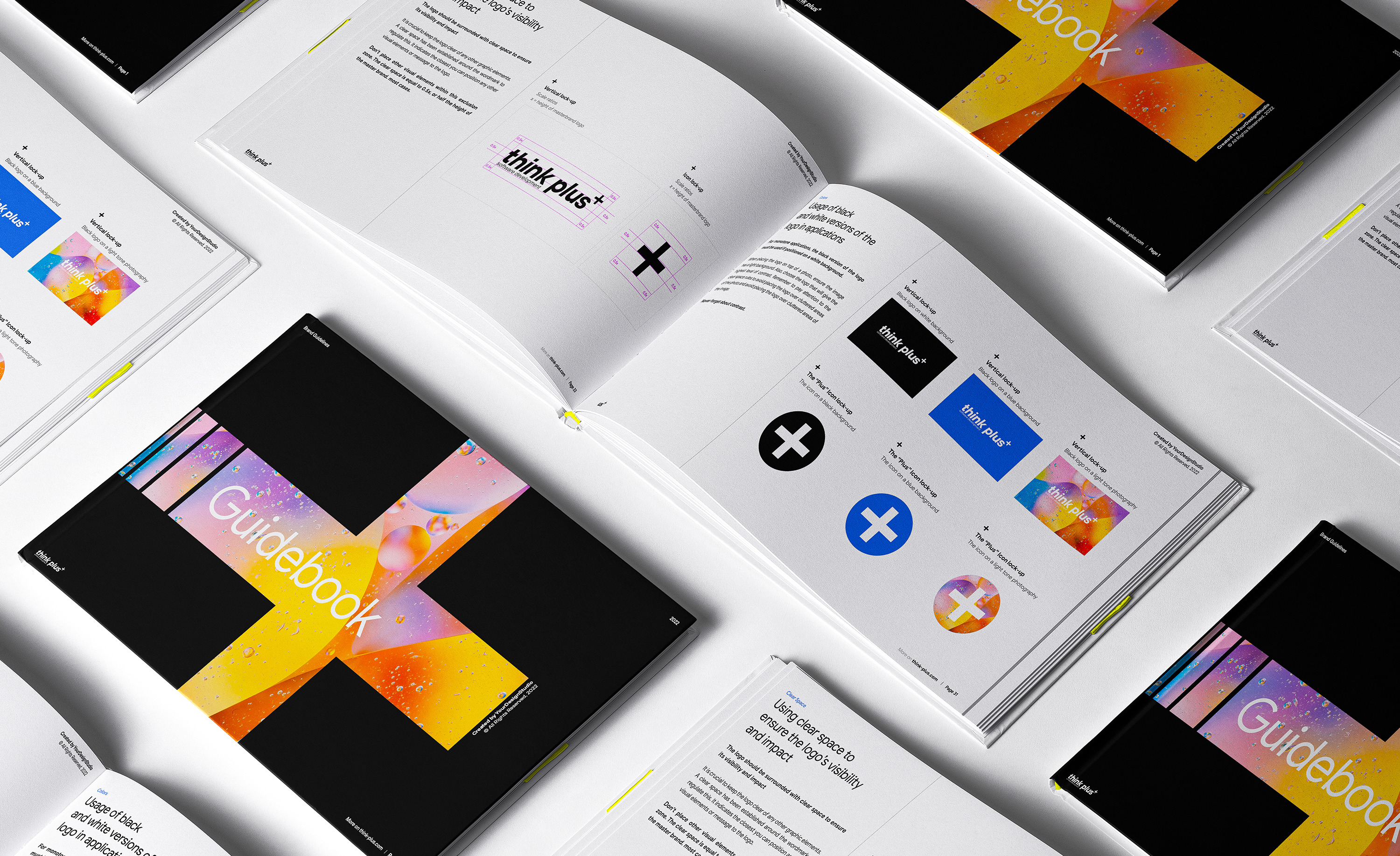 70 Page Brand Style Guidelines Presentation Templates ~ Creative Market 