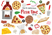 Pizza Clipart | Creative Market