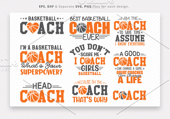 Basketball Coach SVG Bundle | Creative Market