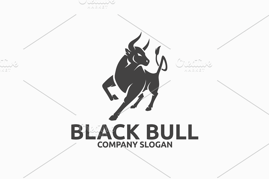 Bull Logo | Creative Illustrator Templates ~ Creative Market