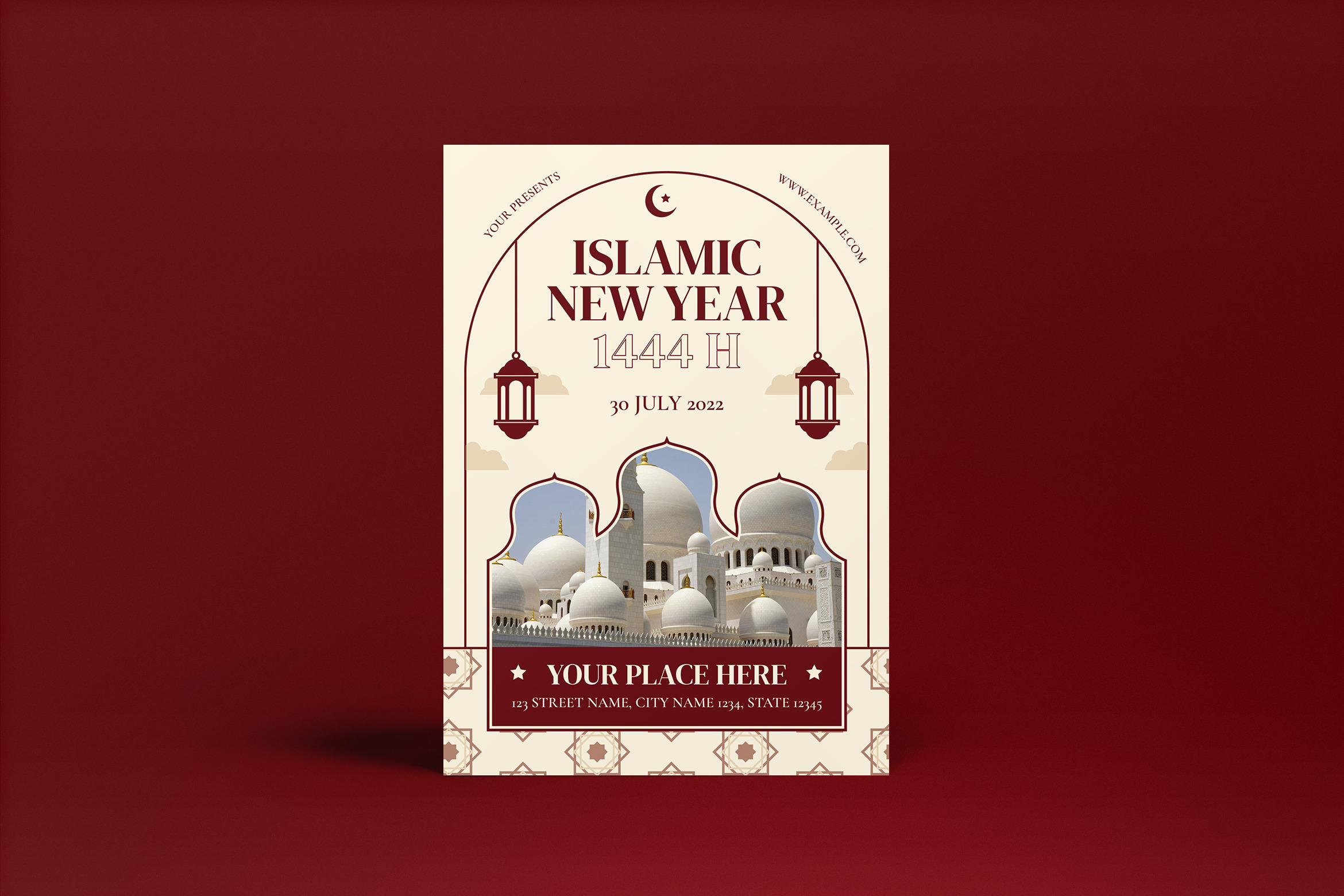 Islamic New Year Flyer Template  Flyer Templates ~ Creative Market