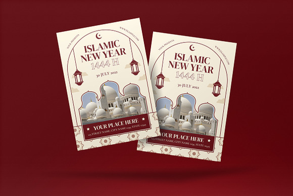 Islamic New Year Flyer Template  Flyer Templates ~ Creative Market