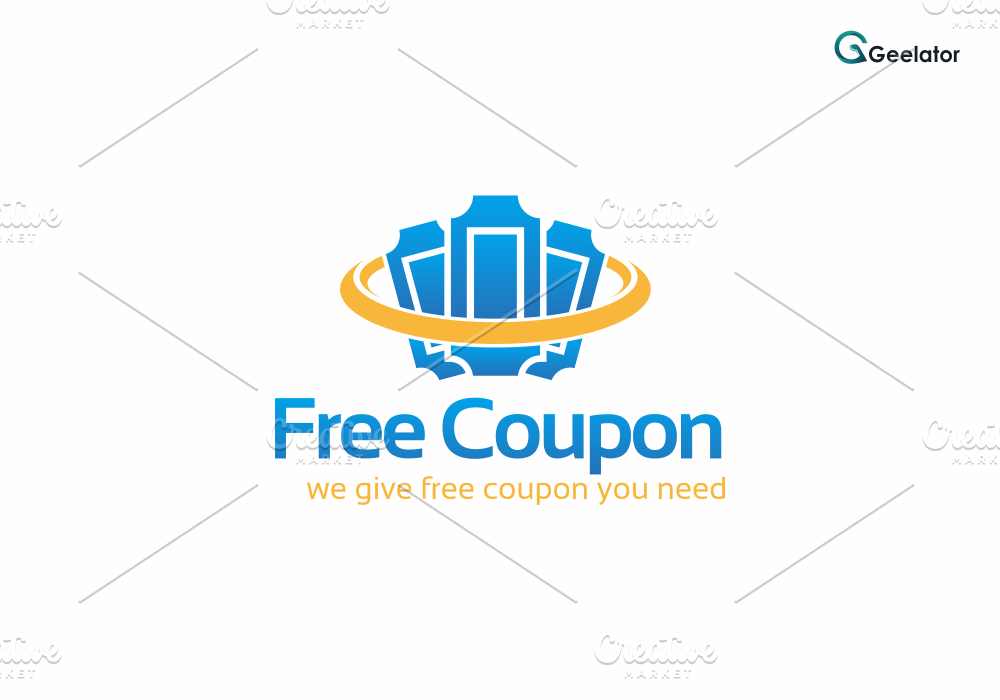 Free Coupon Logo Template Branding & Logo Templates Creative Market