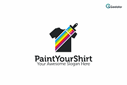 Paint Your Shirt Logo Template | Branding & Logo Templates ~ Creative ...