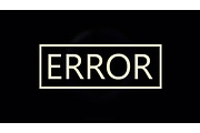 Loading with error on black | Technology Illustrations ~ Creative Market