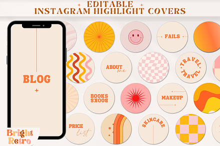 Boho Instagram Highlight Covers | Social Media Templates ~ Creative Market