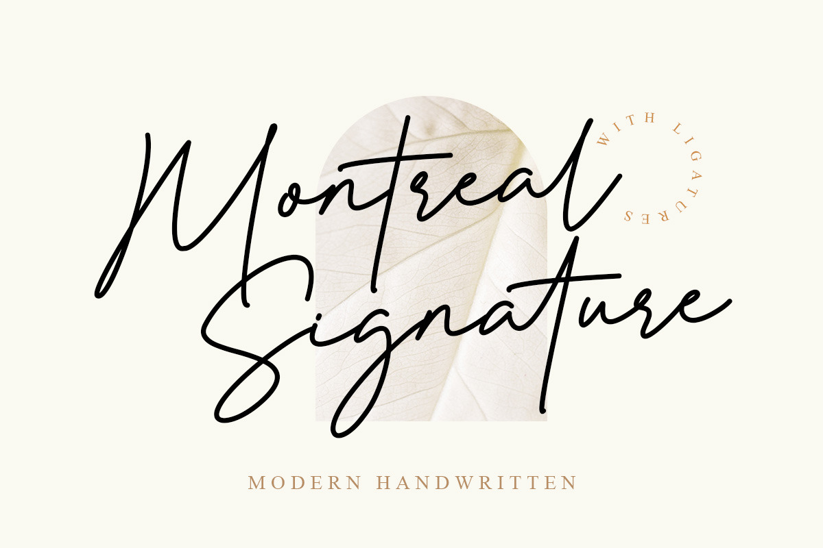 Montreal Signature | Script Fonts ~ Creative Market