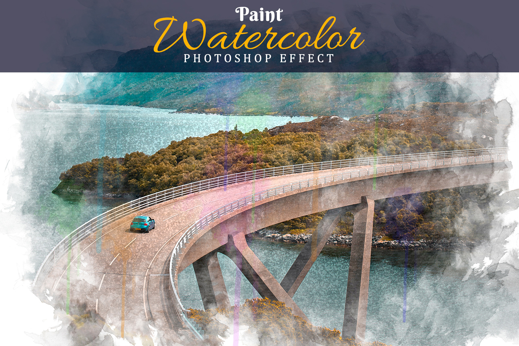 Watercolor Paint Effect Actions Creative Market