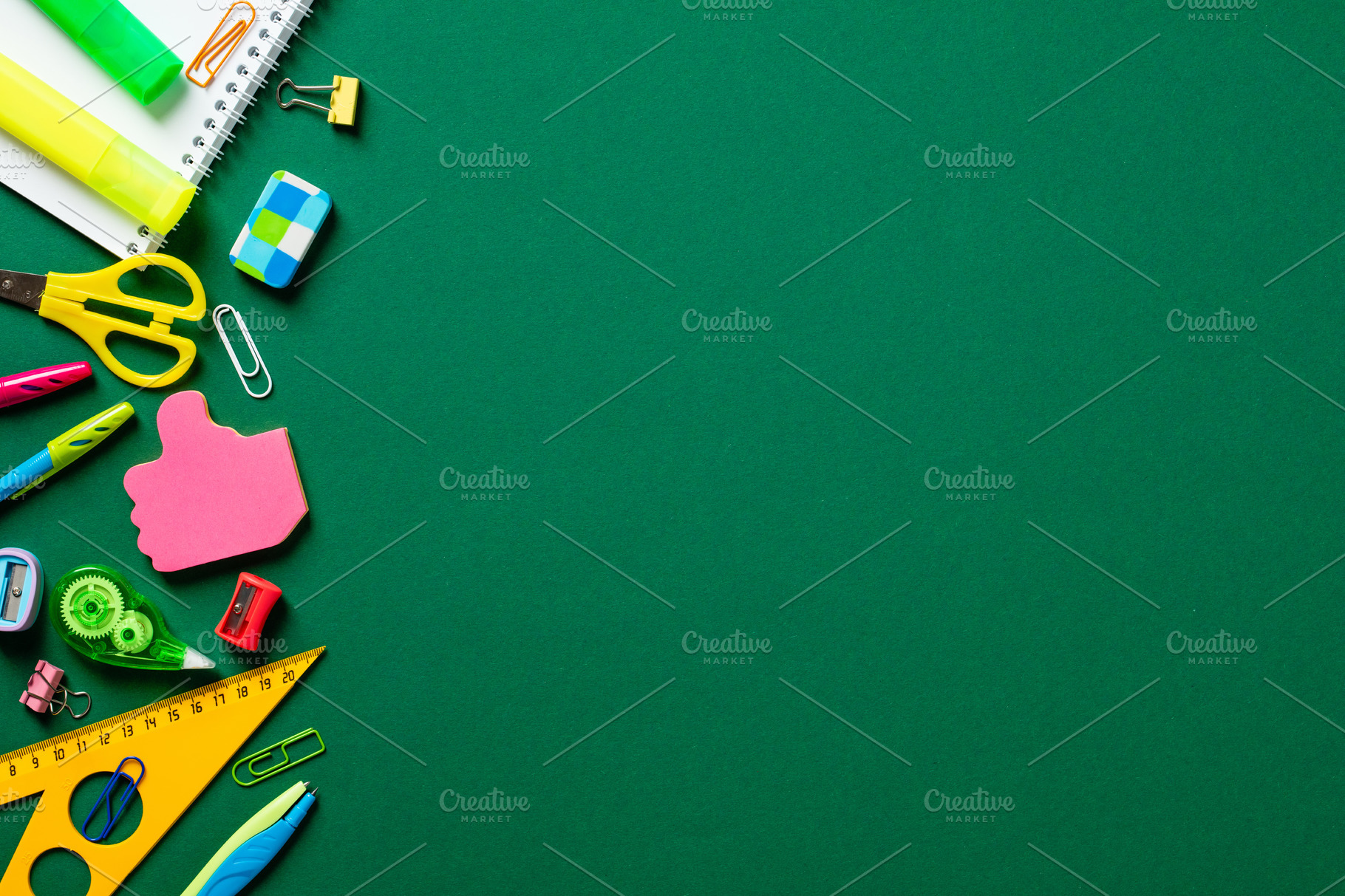 Back To School Flat Lay Backdrop Mockup Graphic By Helene's Store