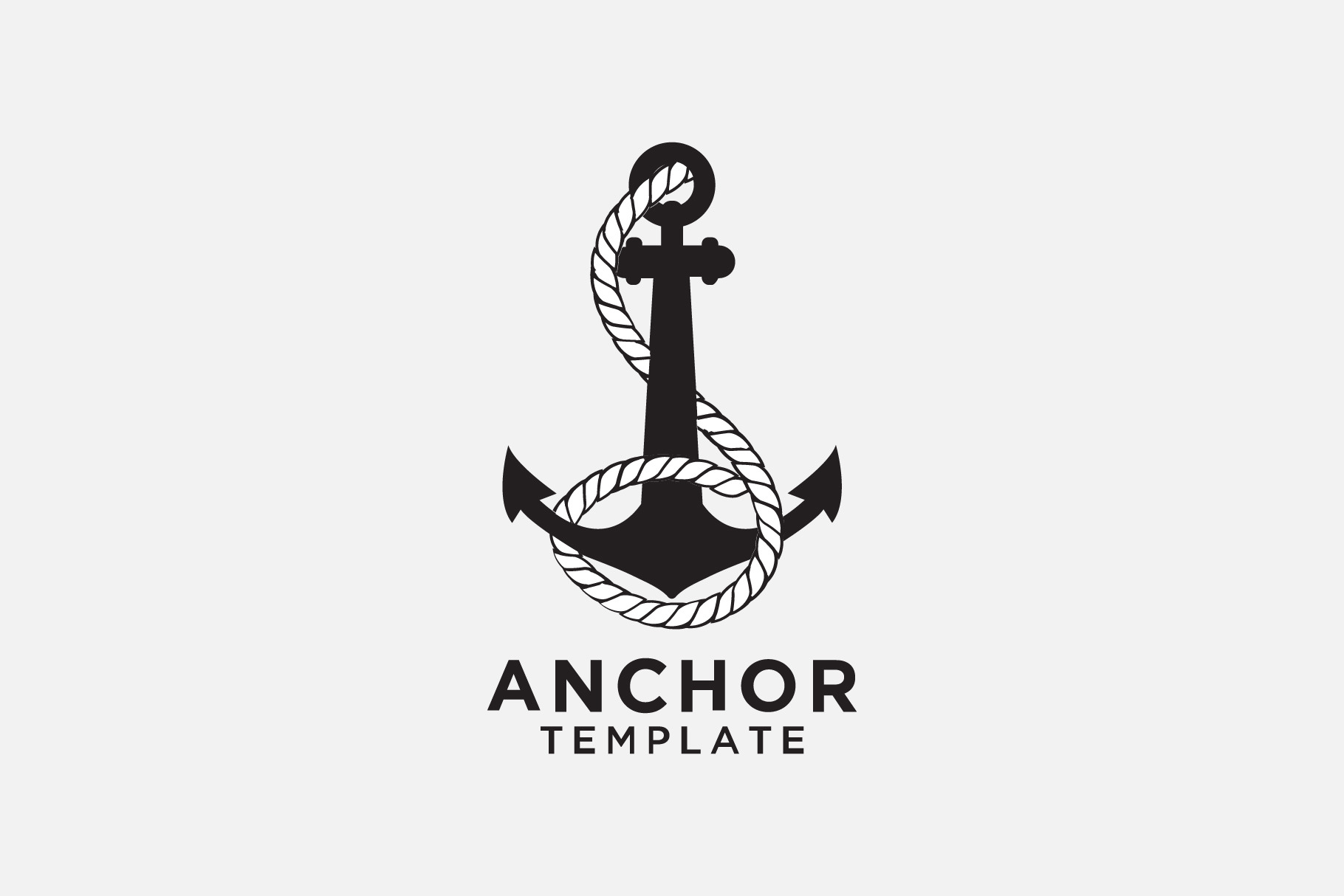 Anchor logo template | Creative Market