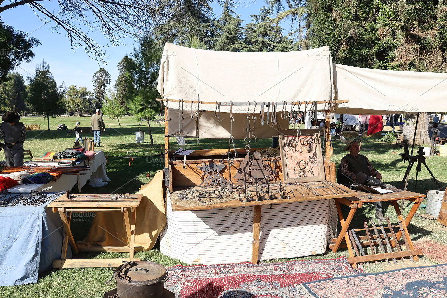 Civil War Reenactment Fresno California Arts & Entertainment Stock