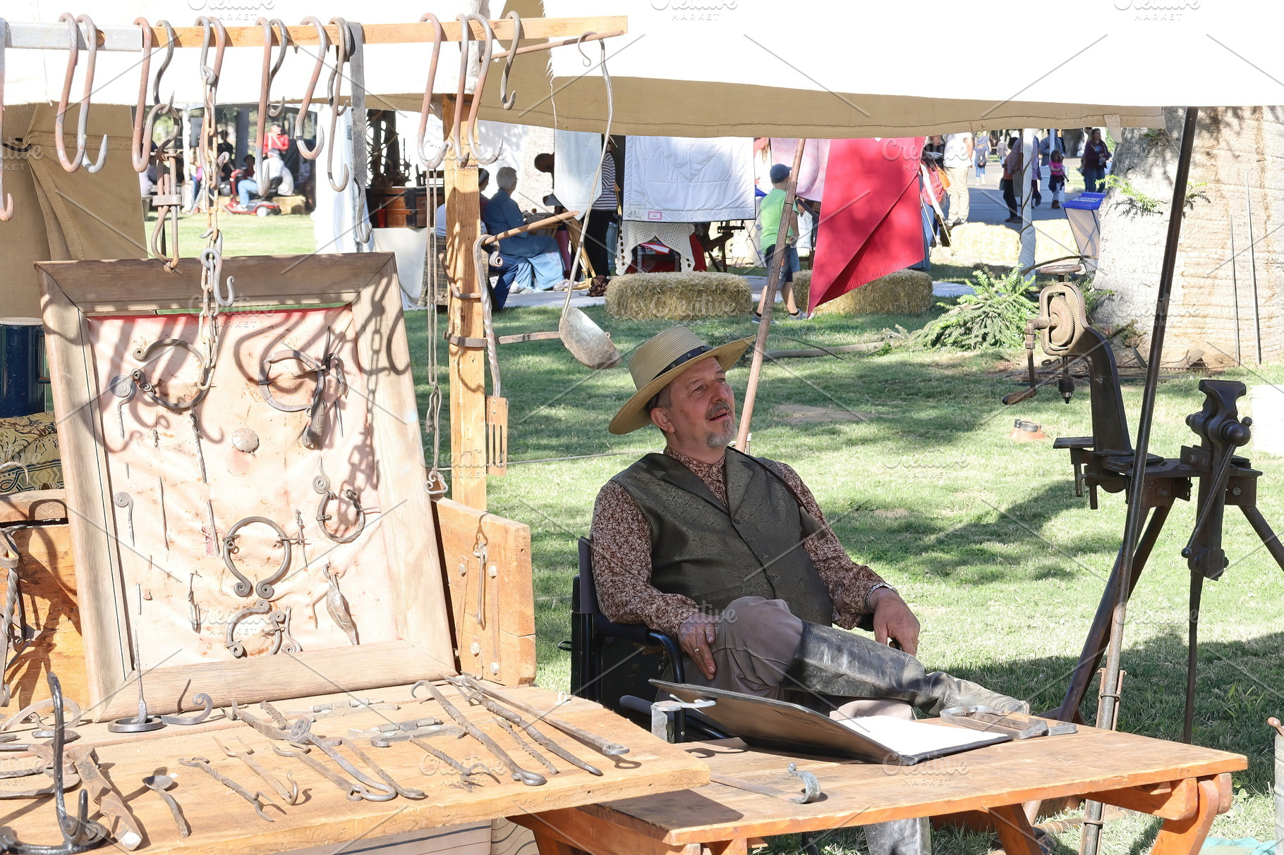 Civil War Reenactment Fresno California Arts & Entertainment Stock