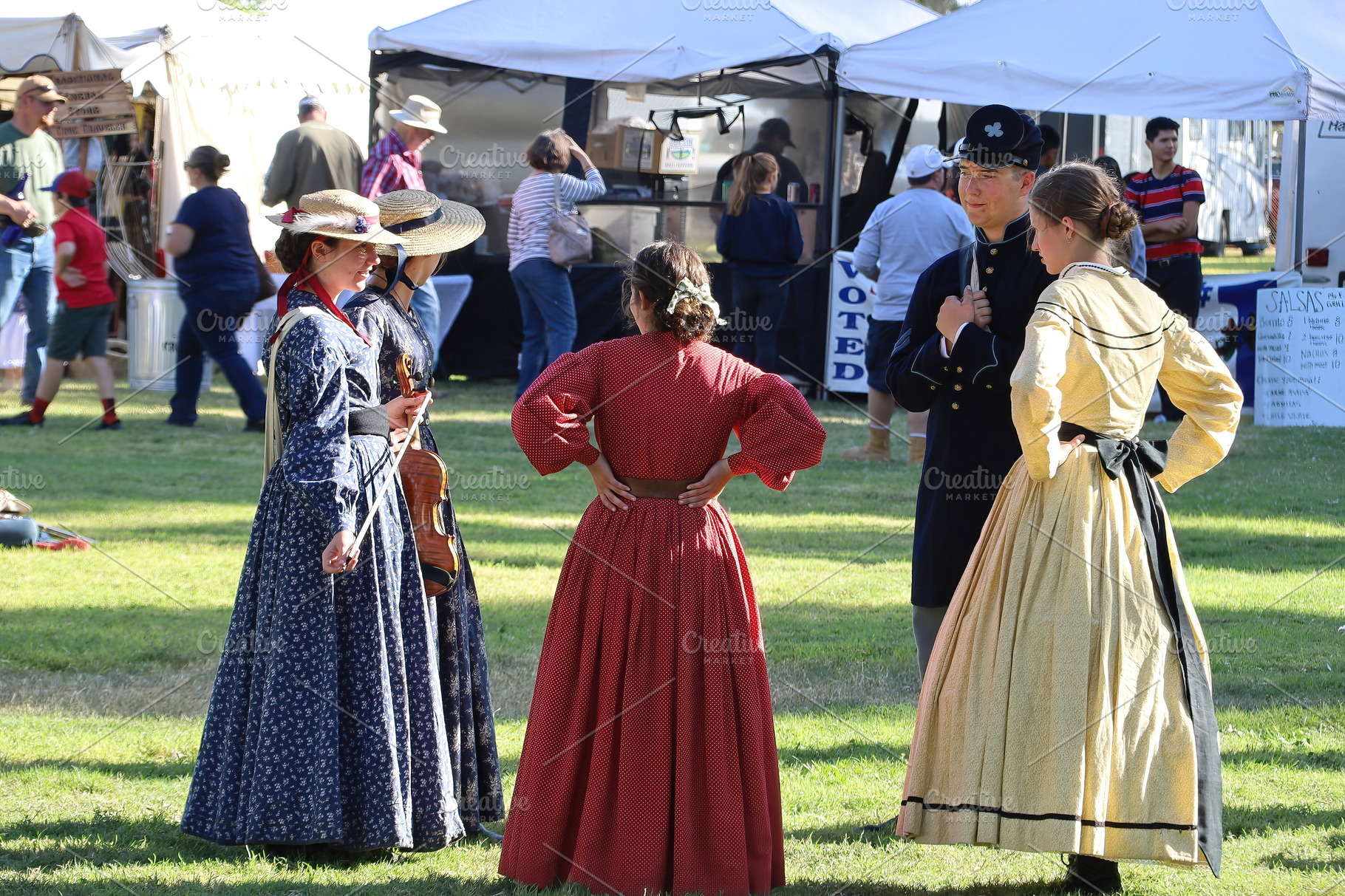 Civil War Reenactment Fresno California | Arts & Entertainment Stock