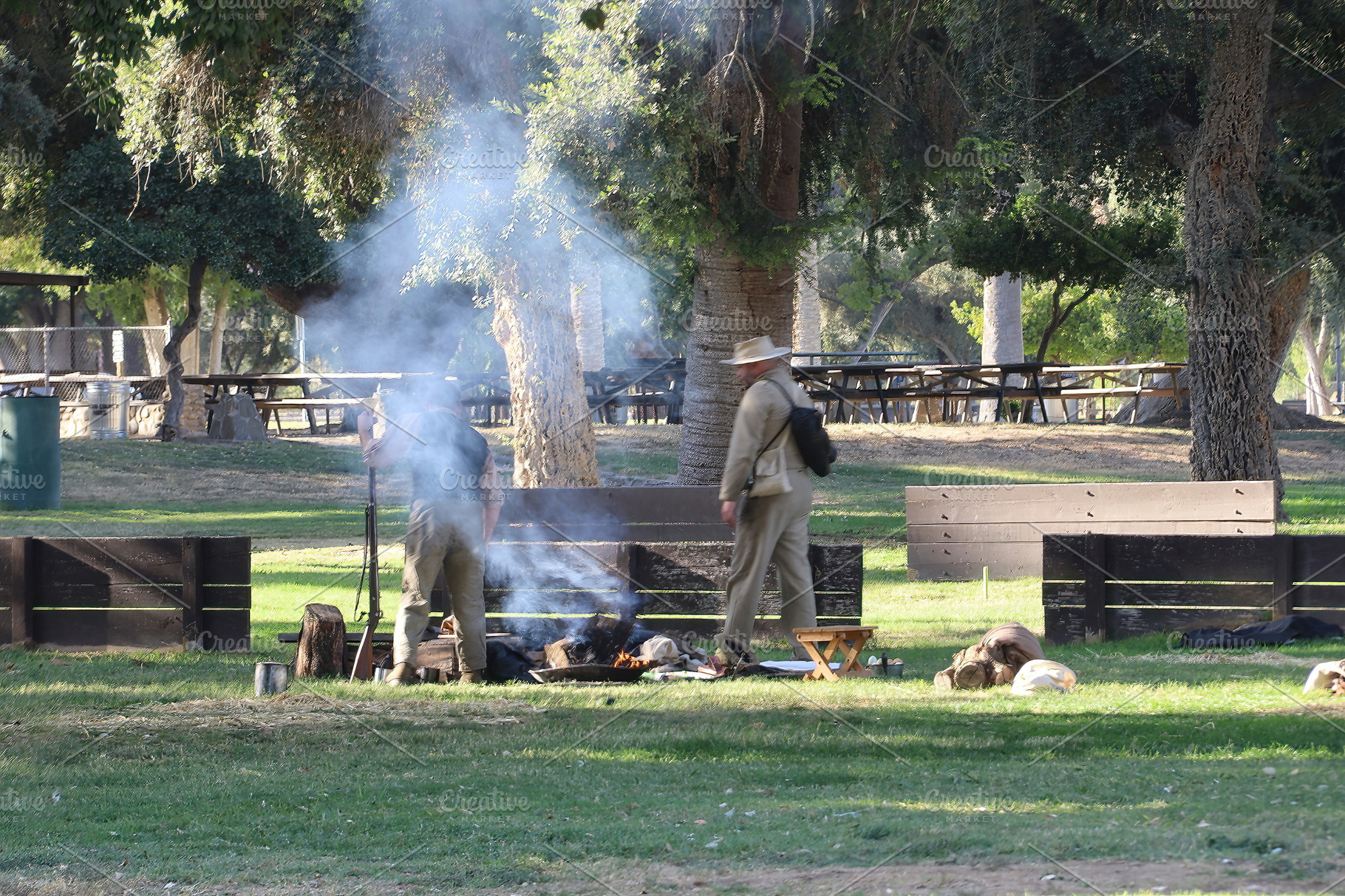 Civil War Reenactment Fresno California Arts & Entertainment Stock