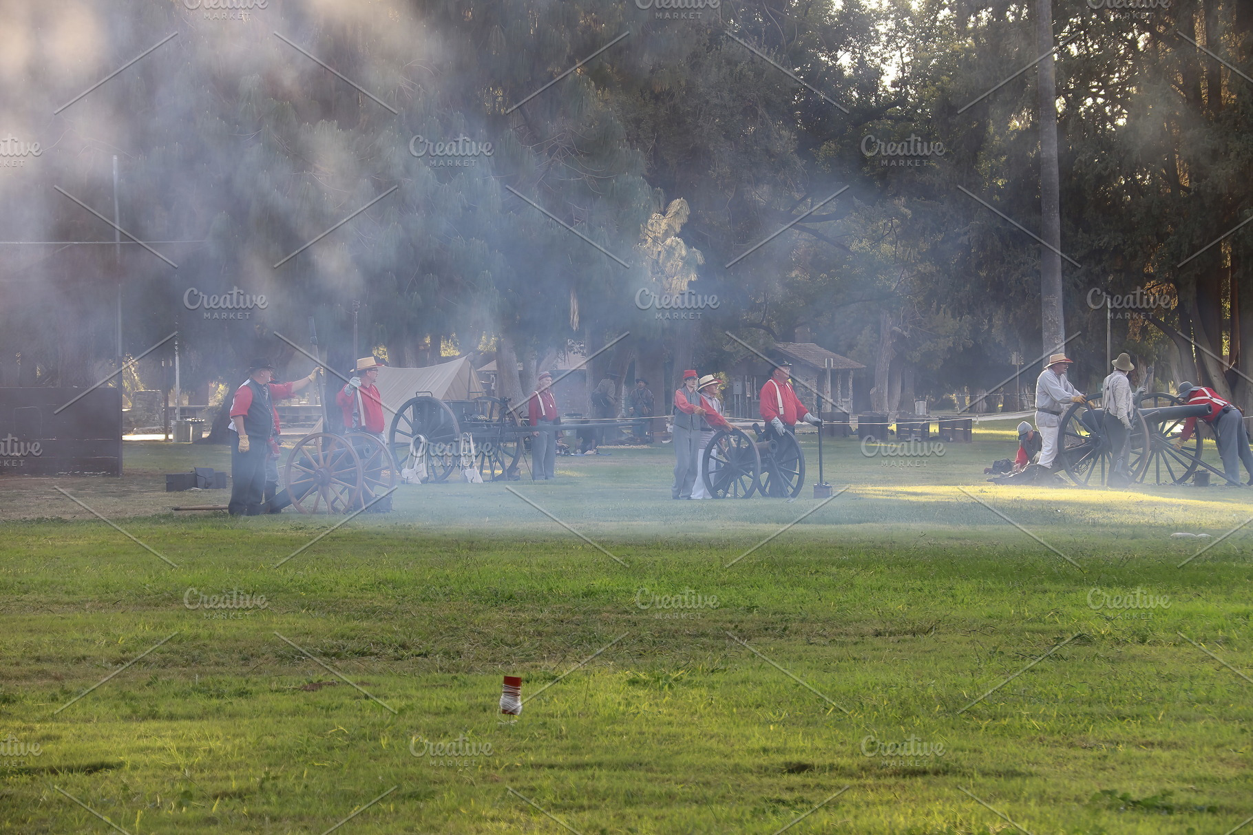 Civil War Reenactment Fresno California Arts & Entertainment Stock