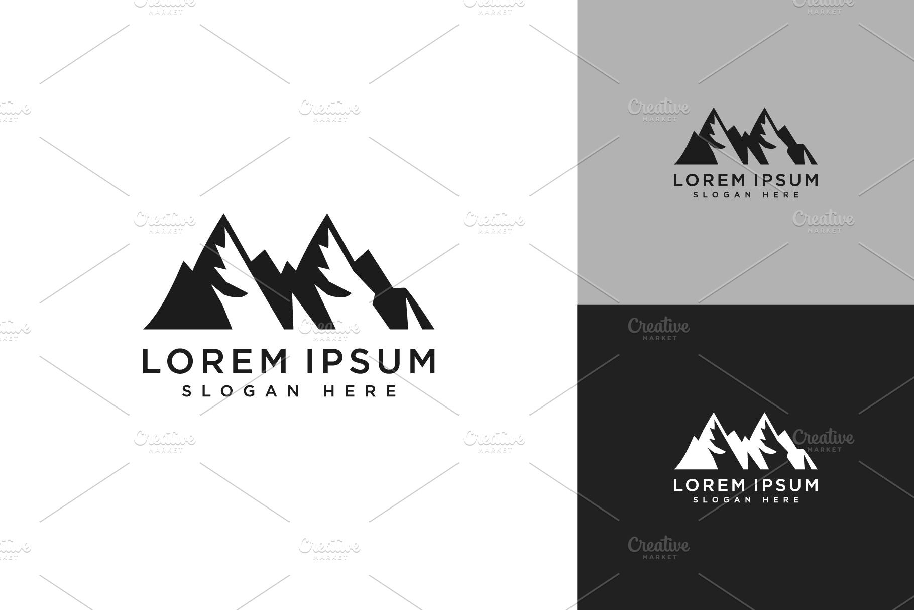 mountain logo vector design | Branding & Logo Templates ~ Creative Market