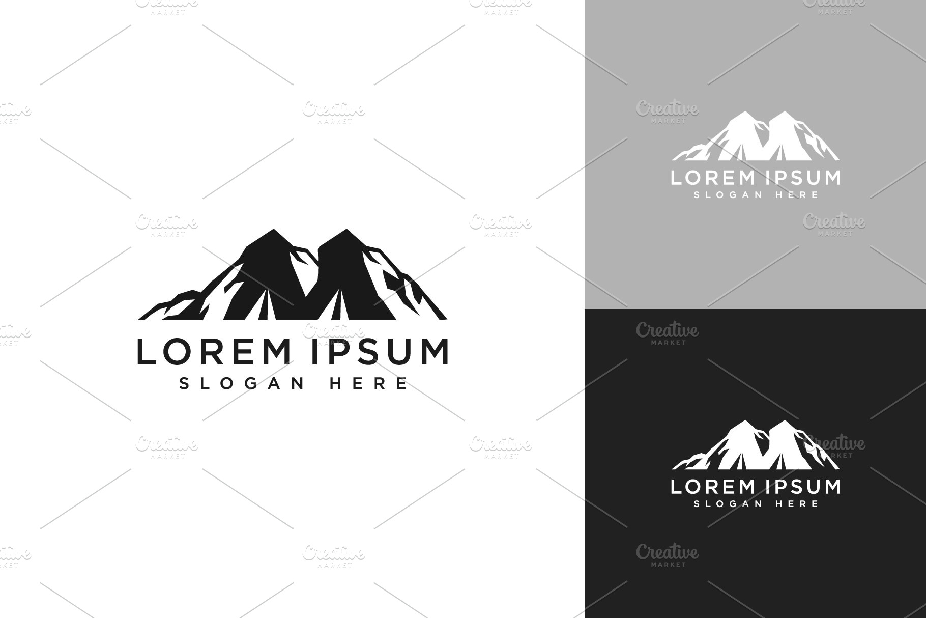 mountain logo vector design | Branding & Logo Templates ~ Creative Market