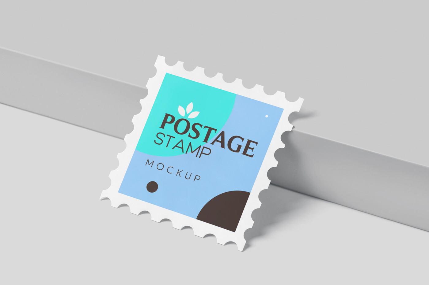 Free Postage Stamp Mockup (PSD)