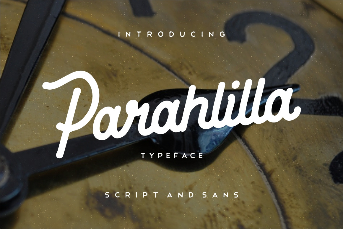 Parahlilla Script & Sans | Script Fonts ~ Creative Market