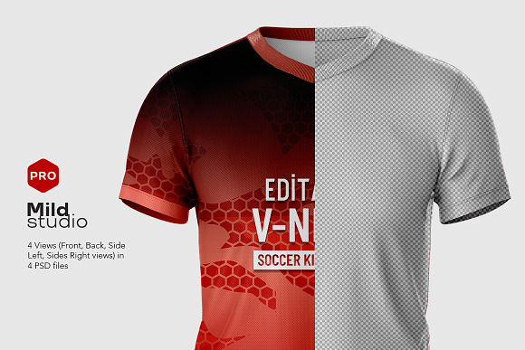 V Neck Soccer kit Mockup V.04 in 2023  Clothing mockup, Soccer kits, Shirt  mockup