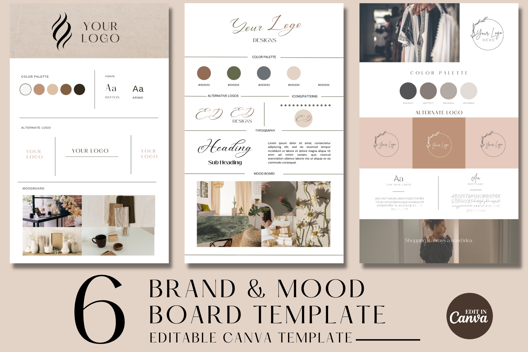 Brand Board and Mood Board Templates | Creative Market