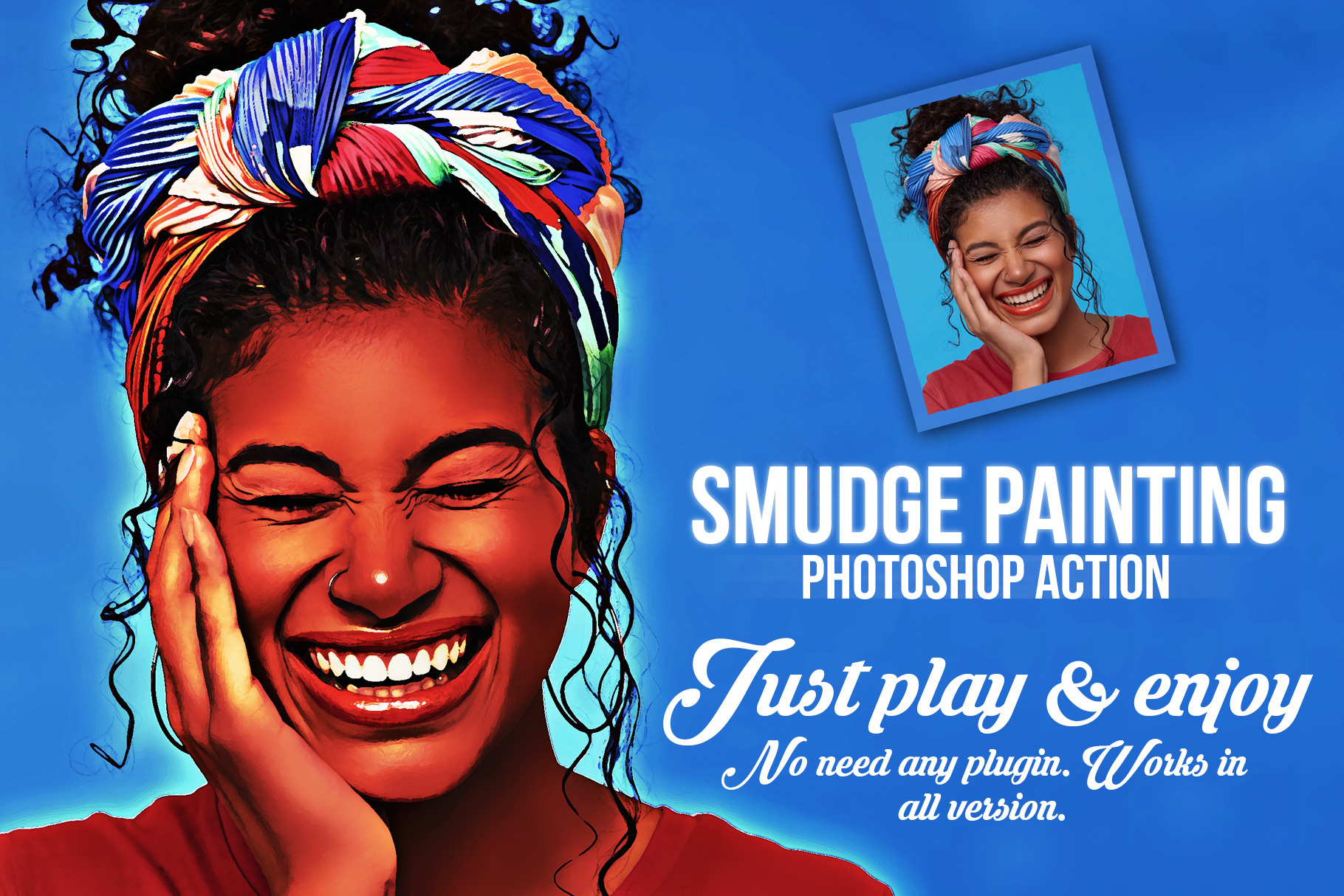 download action smudge painting photoshop