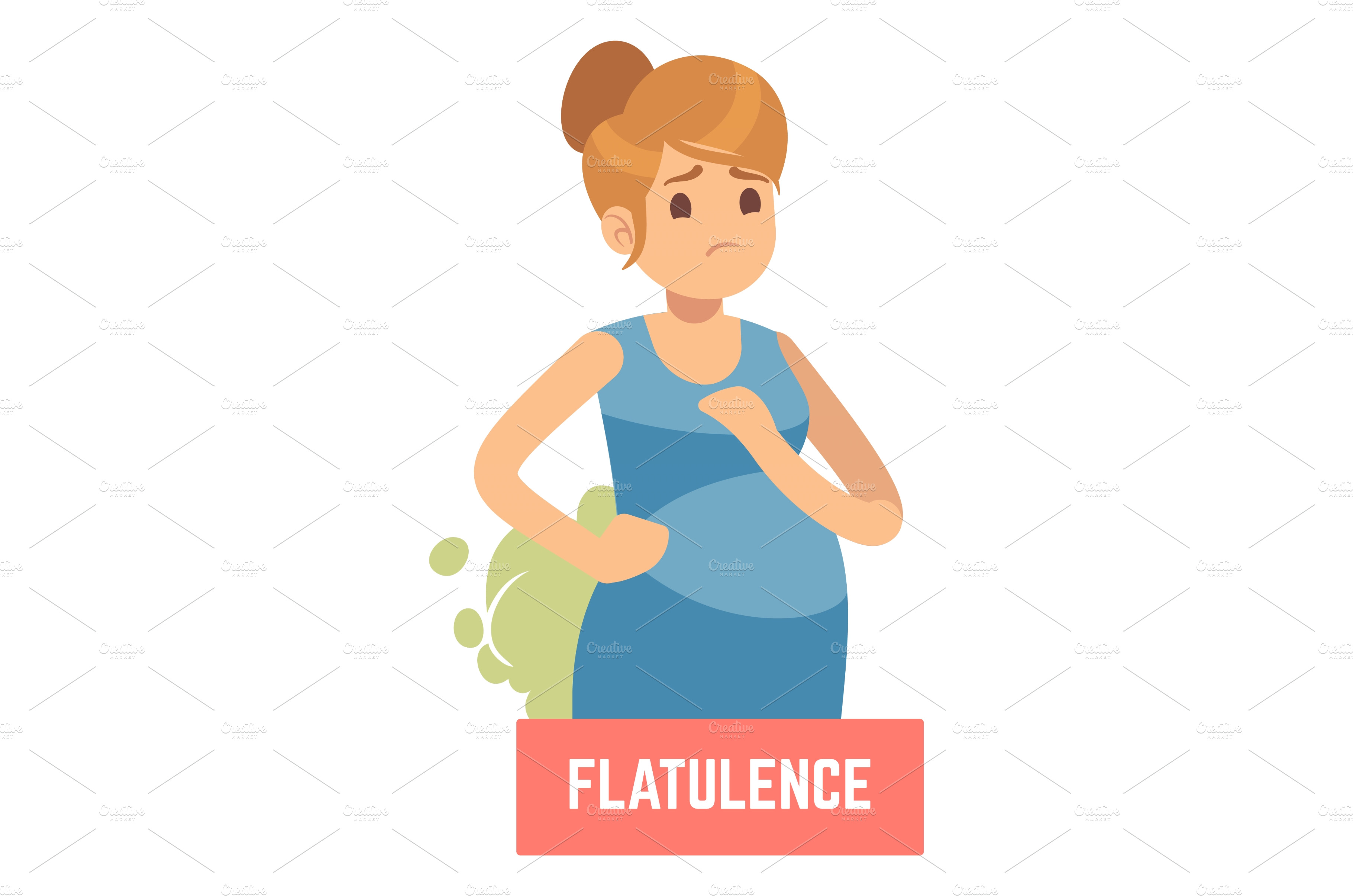 flatulence-symptom-sad-pregnant-vector-graphics-creative-market