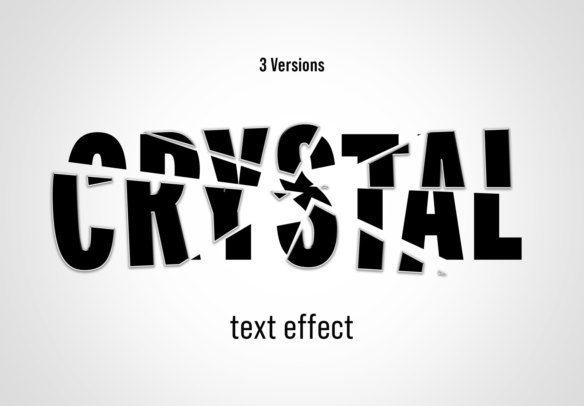 Broken Glass Text Effect | Creative Market