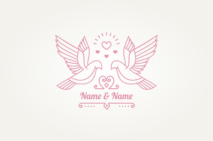 Wedding Monogram VV  Branding & Logo Templates ~ Creative Market