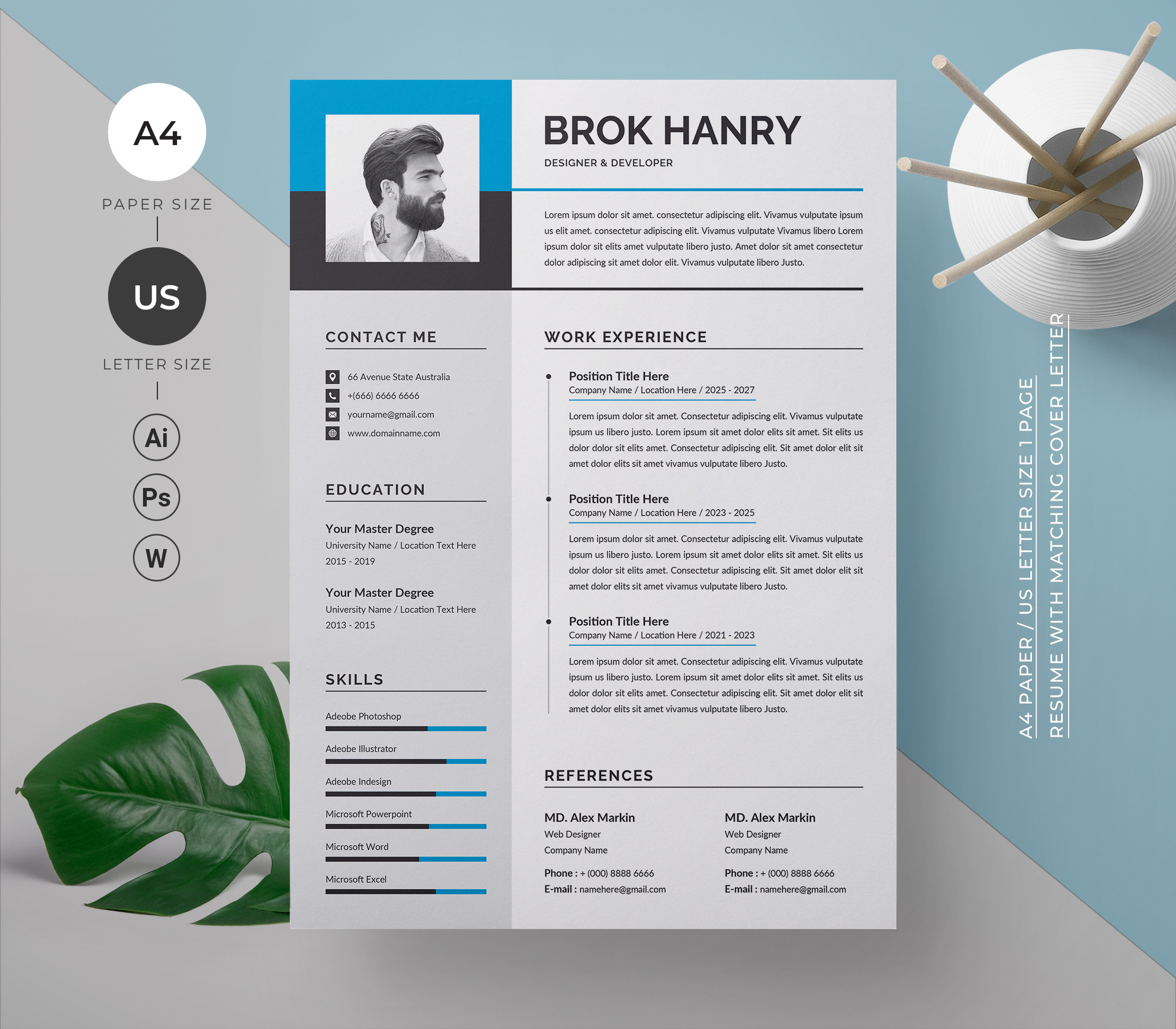 Resume | Resume Templates ~ Creative Market