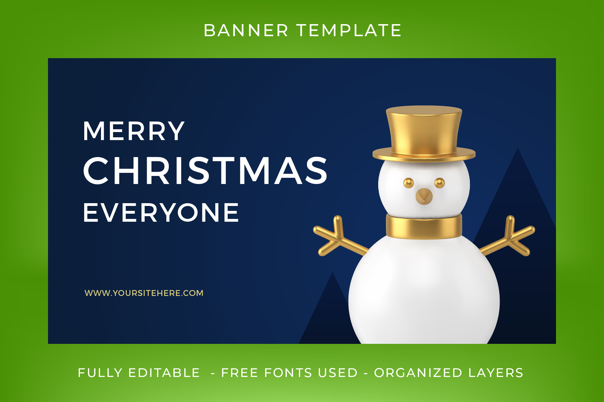 Christmas Facebook Banner Template Social Media Templates Creative