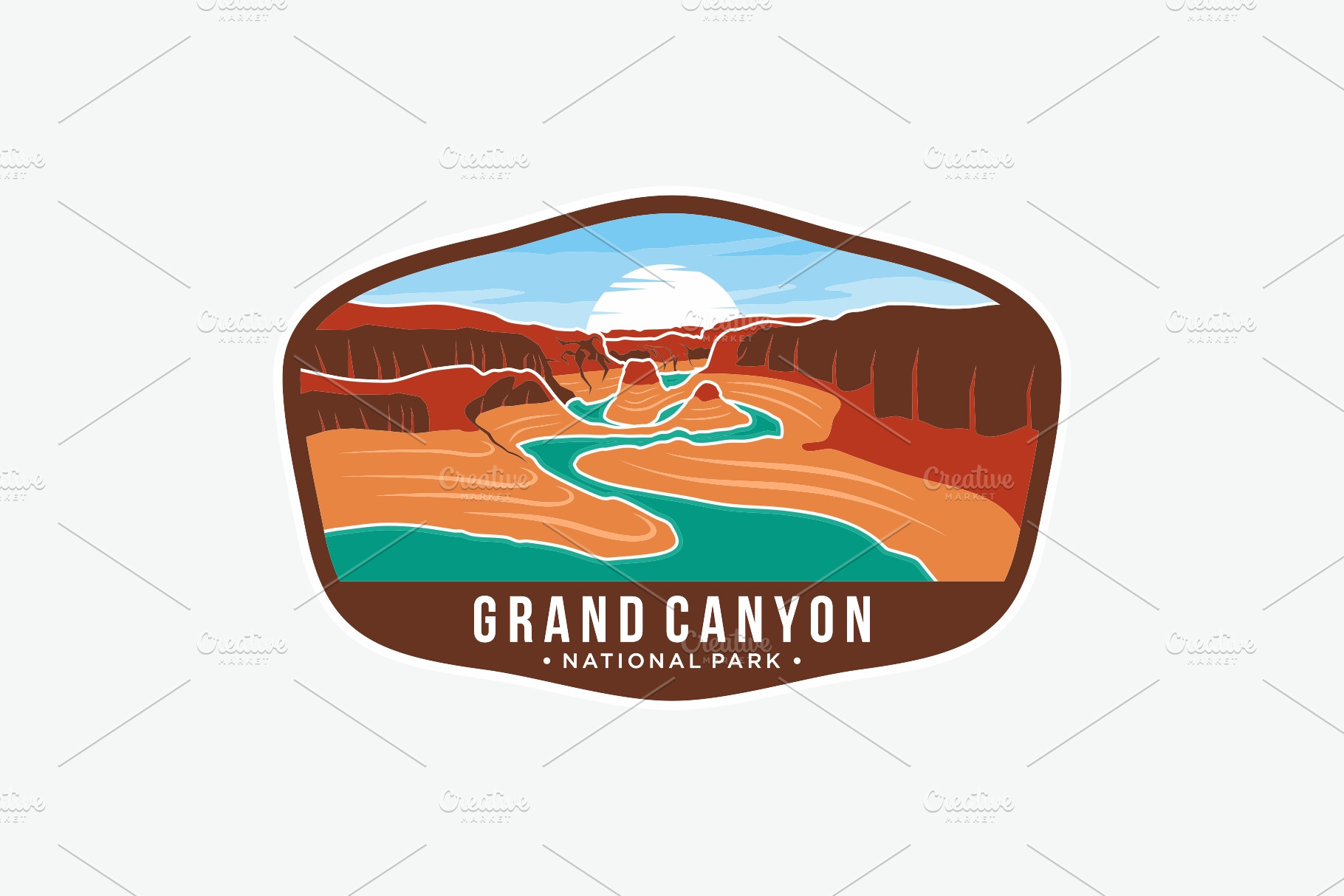 Grand Canyon National Park Emblem lo | Branding & Logo Templates ...