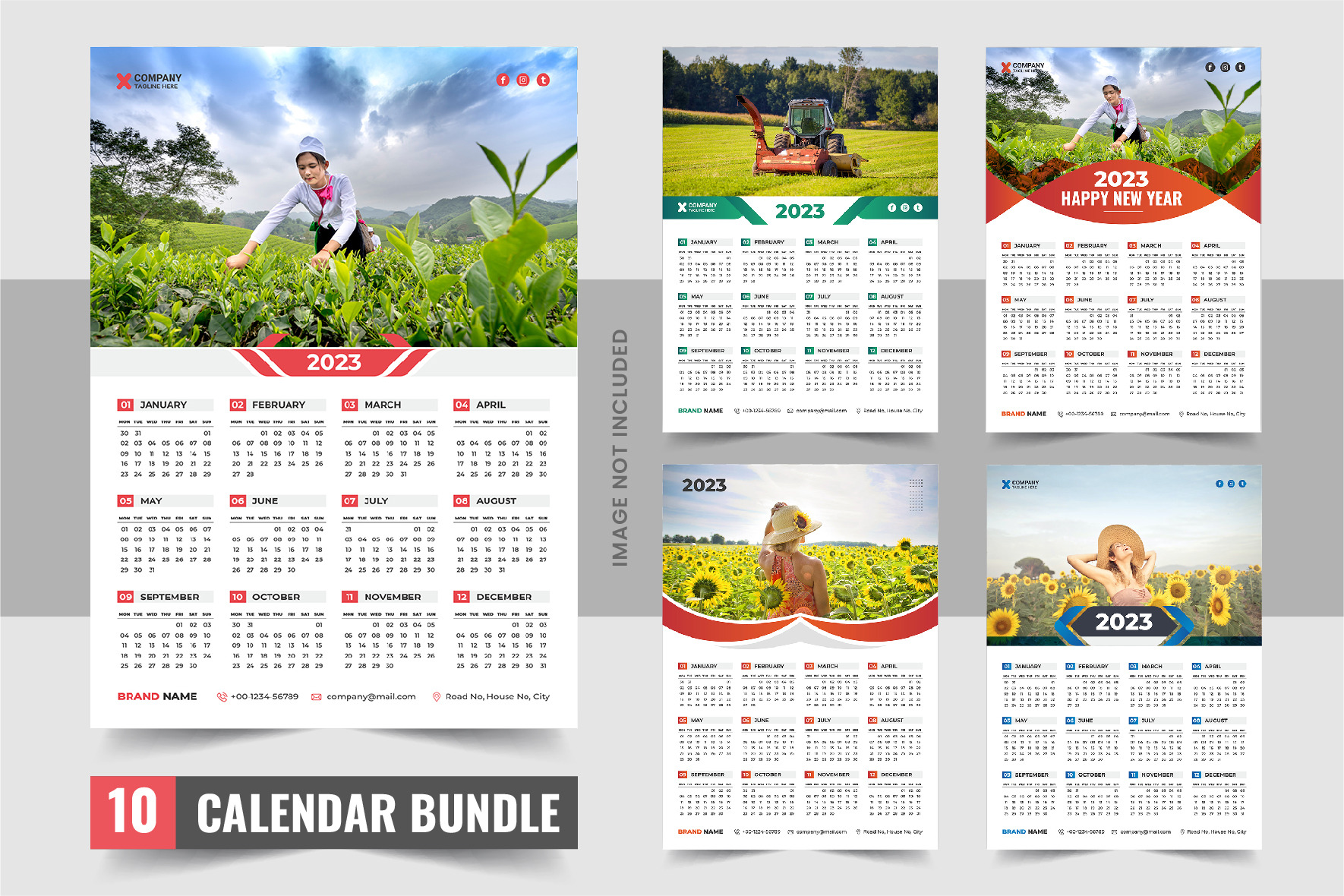 2023 Calendar Design Bundle | Creative Market