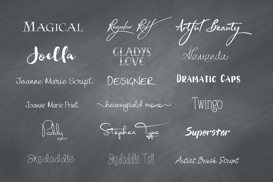 Funky Font Bundle + Extras (85% OFF) | Stunning Script Fonts ~ Creative ...