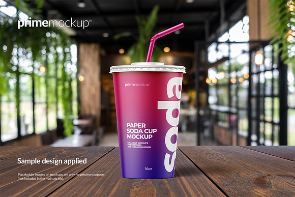 Free Paper Soda Cup Mockup