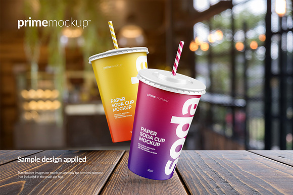 Free Paper Soda Cup Mockup