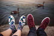 Feets with shoes of the couple | People Images ~ Creative Market