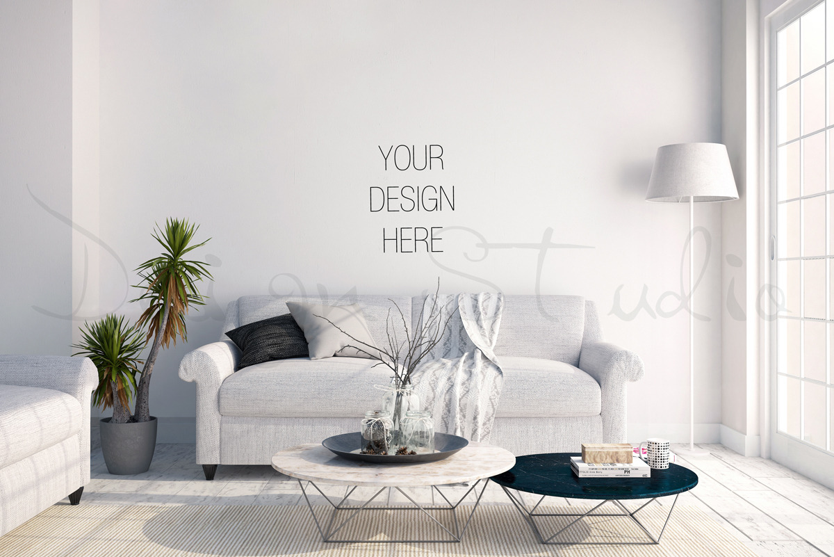 interior PSD, living room photo | Photoshop Templates ~ Creative Market