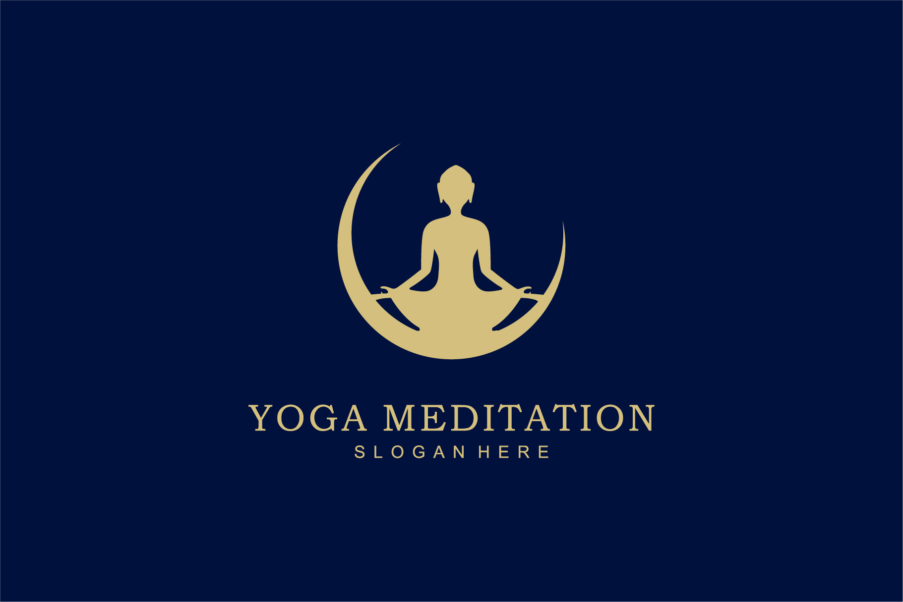 Yoga Meditation Logo Design Vector | Logo Templates ~ Creative Market