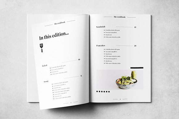 Recipe journal on Behance