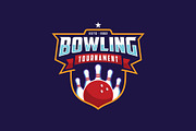 Bowling Emblem Logo Design | Branding & Logo Templates ~ Creative Market